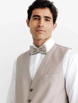 Gilet ville aspect brillant beige