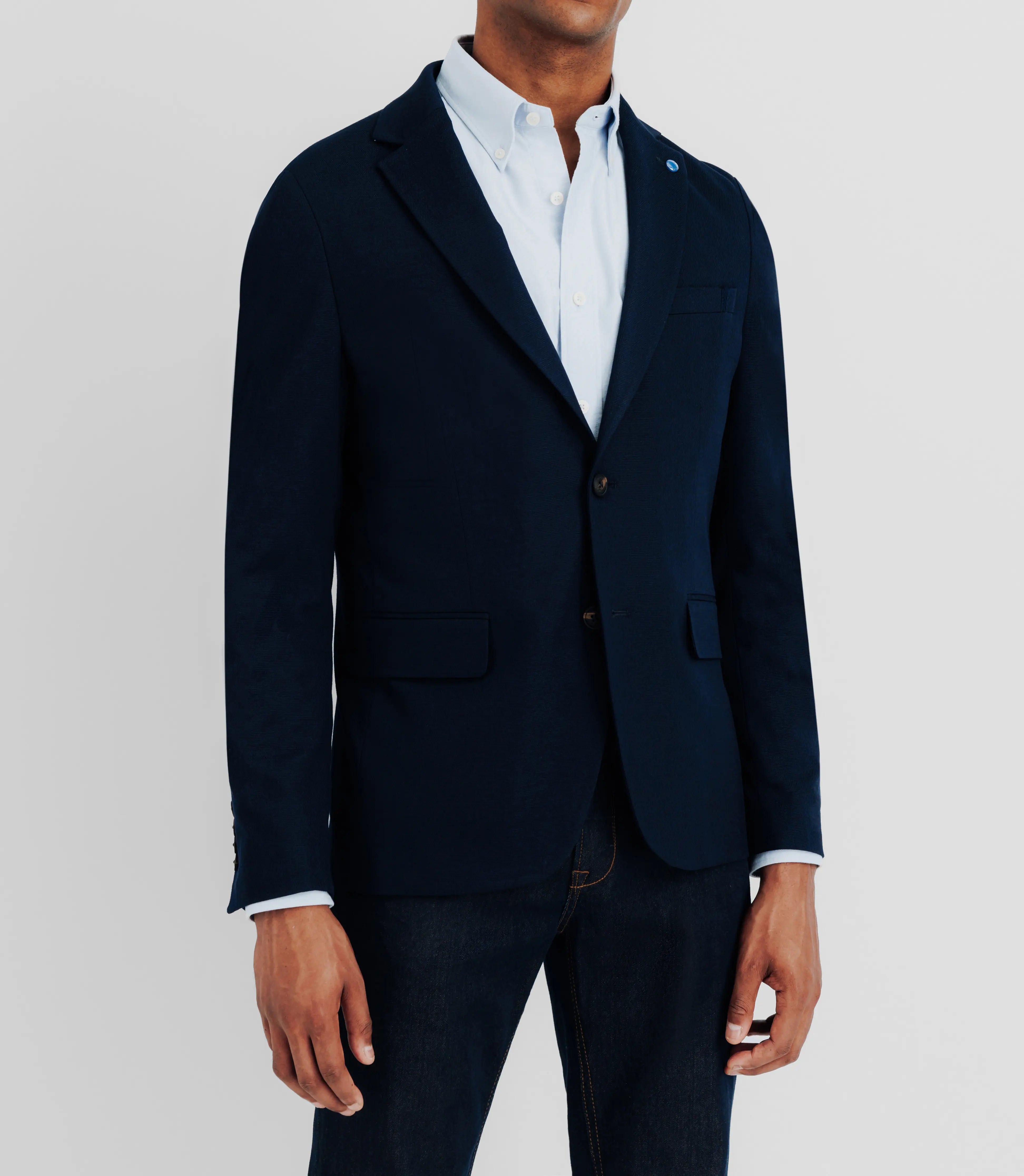 Veste casual 2 boutons marine - IZAC