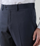 Pantalon ville 100% laine bleu marine - IZAC