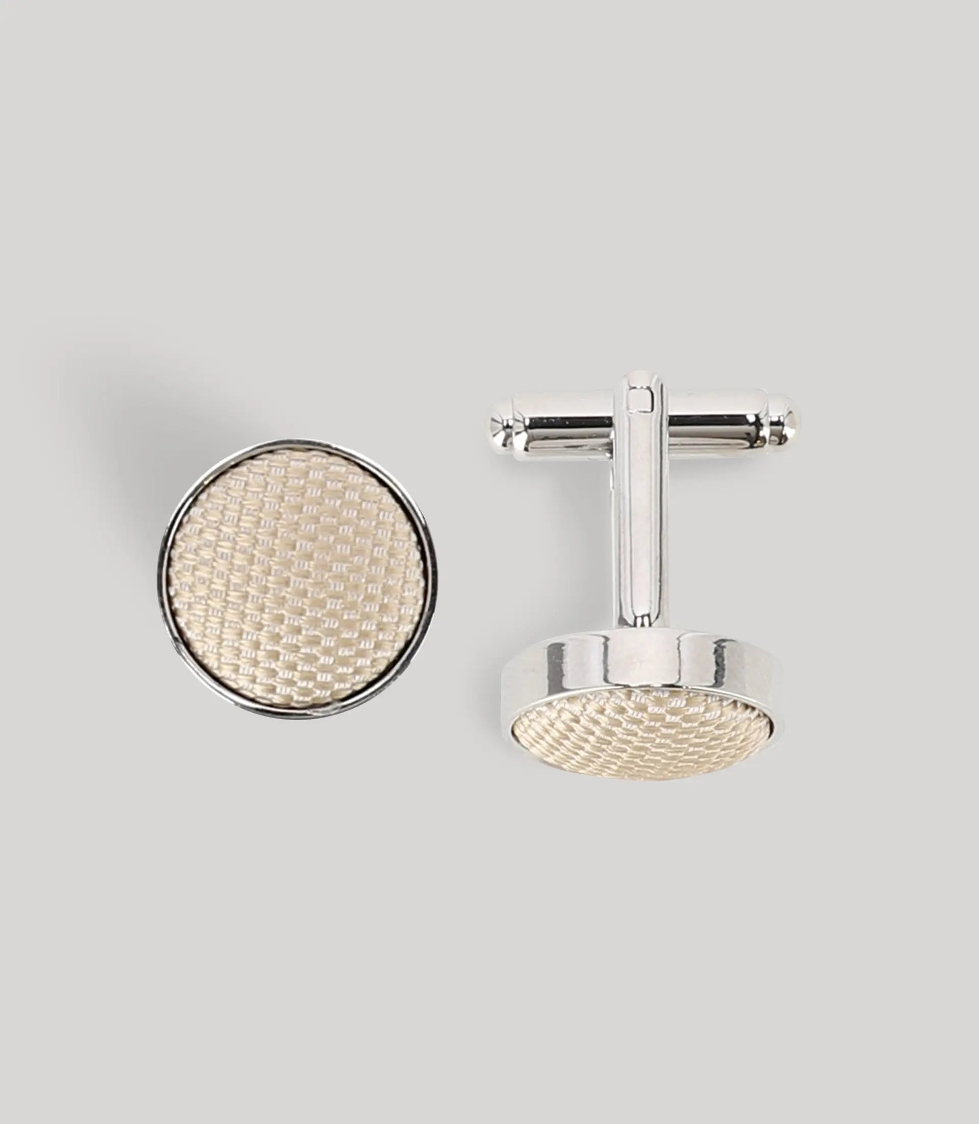 Boutons de manchette beige - IZAC