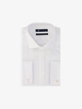 White cotton satin shirt