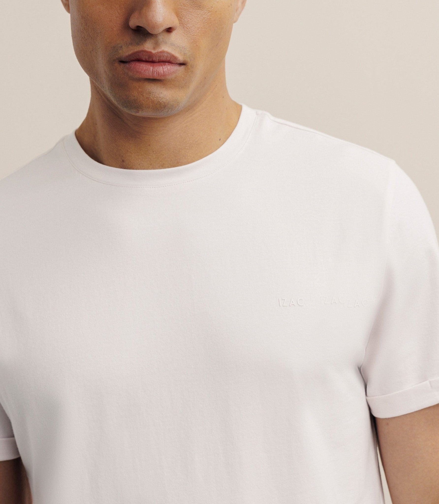 T-shirt col rond rose - IZAC