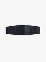 Coffret ceinture smocking et noeud papillon noir