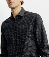 Chemise ville imprimée noire