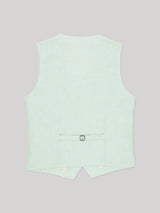 Gilet ville 100% lin vert eau - IZAC