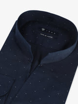 Navy philosopher collar shirt
