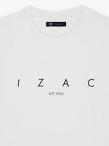 T-shirt col rond blanc - IZAC