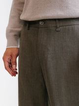 Pantalon armuré chatain