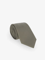 Cravate unie taupe