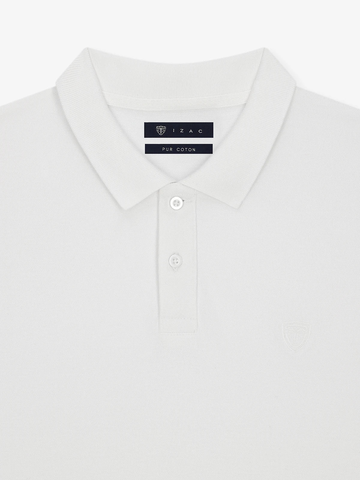 Polo piqué blanc - IZAC