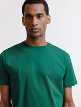 Dark green short-sleeved T-shirt