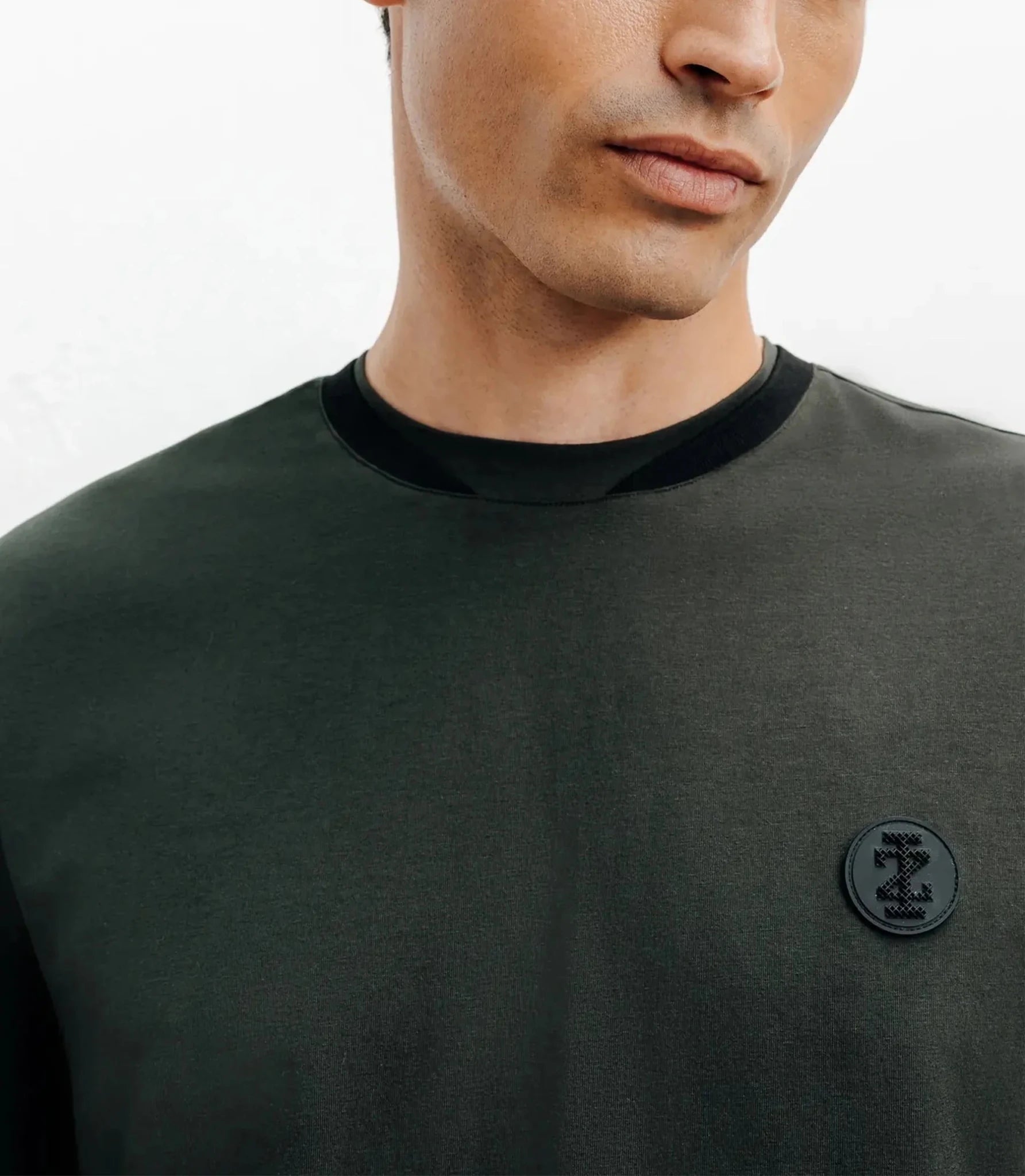 T-shirt col teddy kaki - IZAC