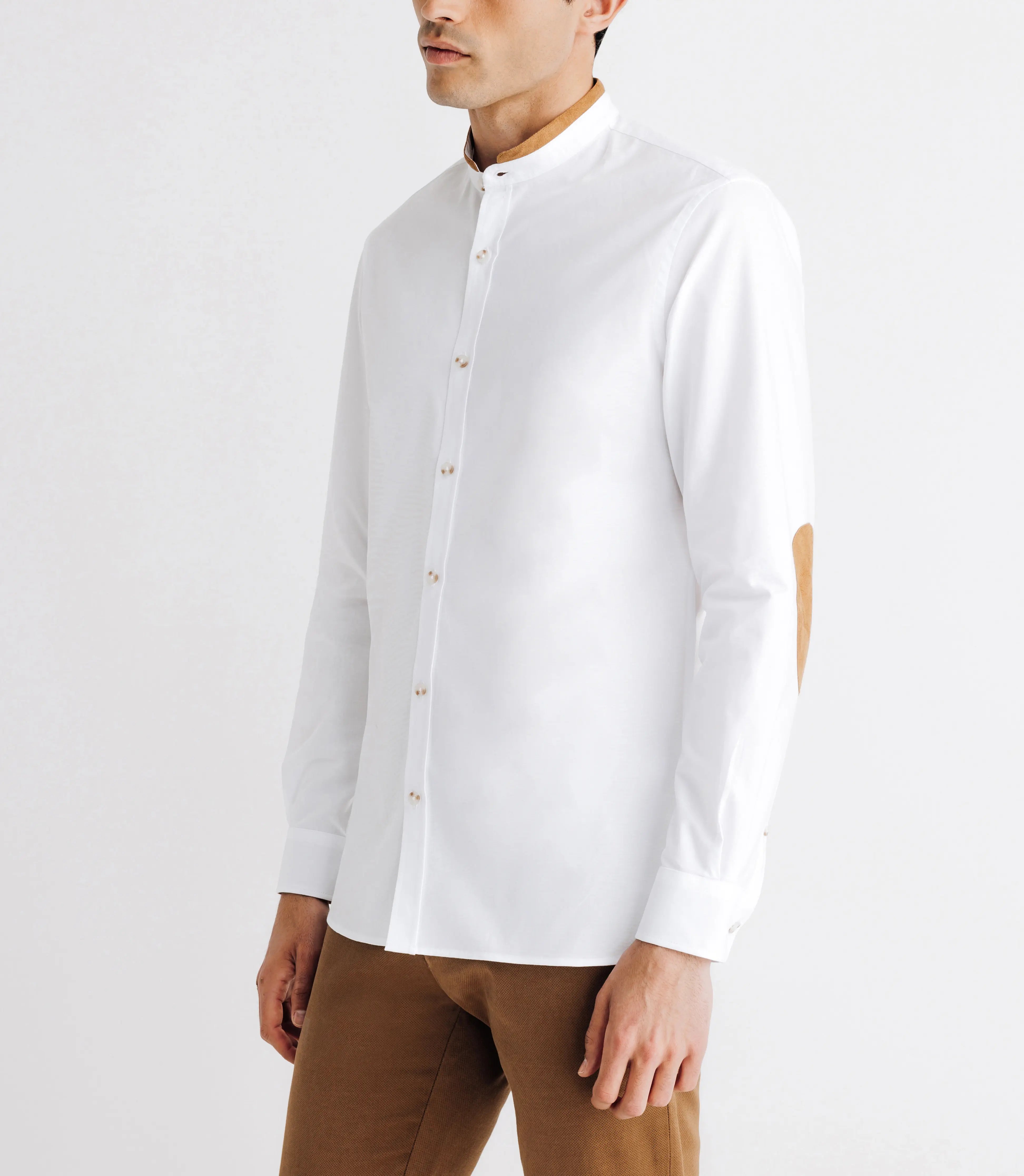 Chemise à coudières blanche - IZAC