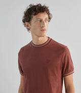 T-shirt en piqué à manches courtes rouge - IZAC