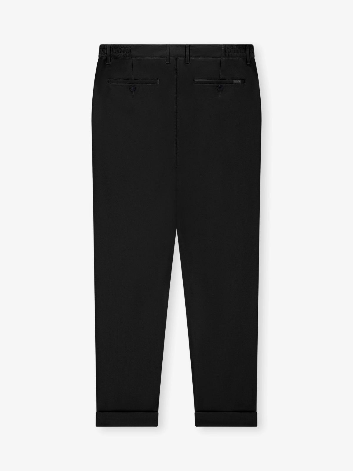 Black elasticated waist trousers