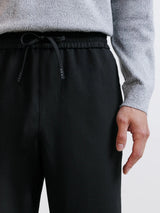 Black elasticated waist trousers