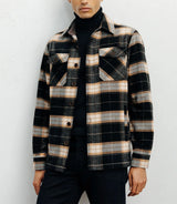 Large brown plaid overshirt