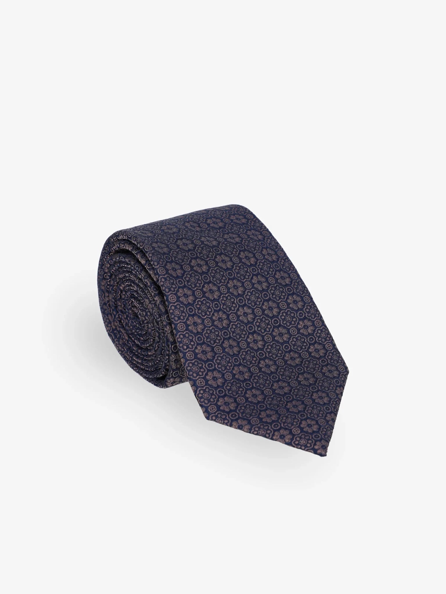 Navy blue fancy tie