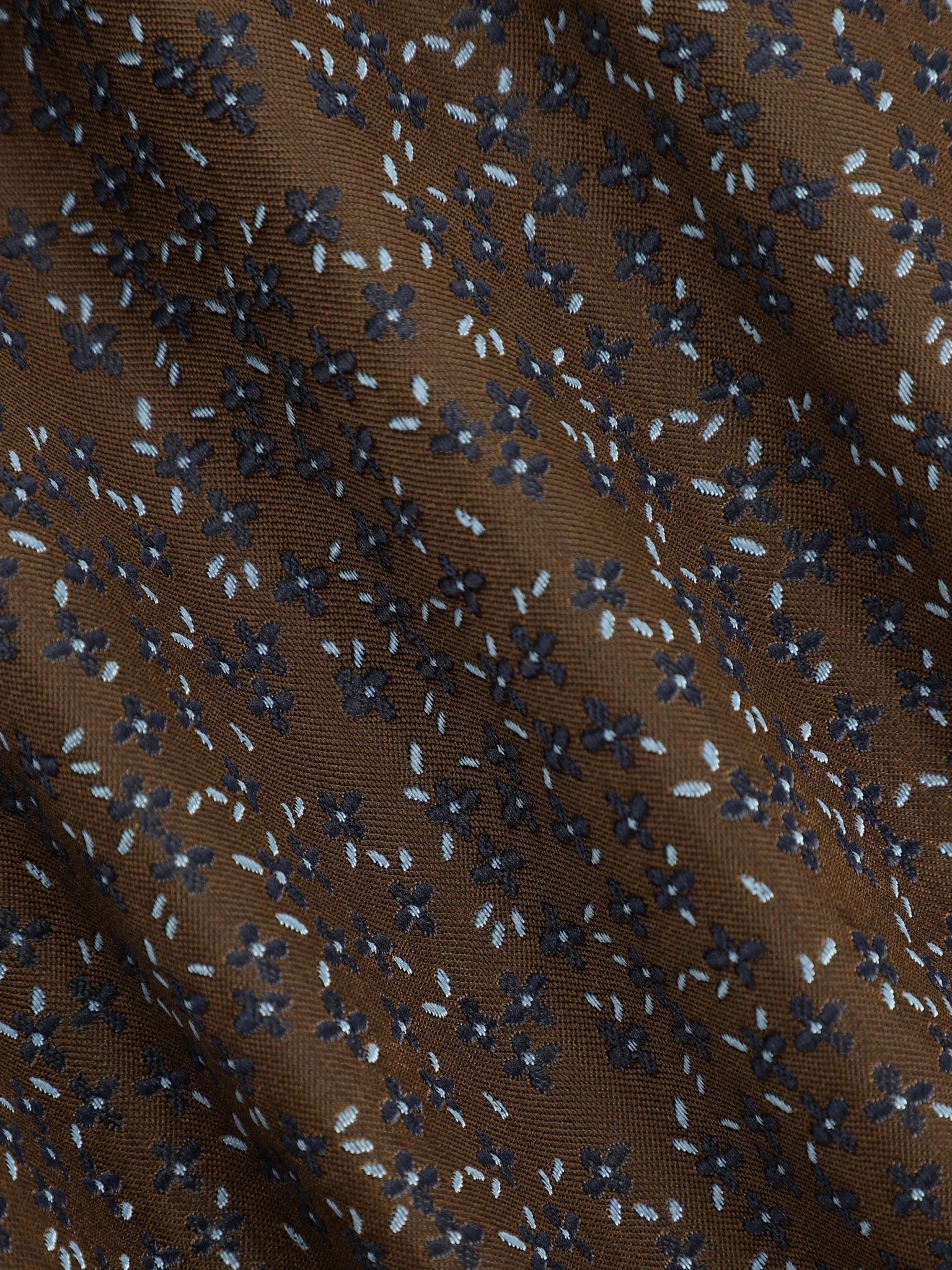 Pochette fantaisie marron - IZAC