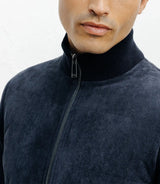 Navy two-component zip vest