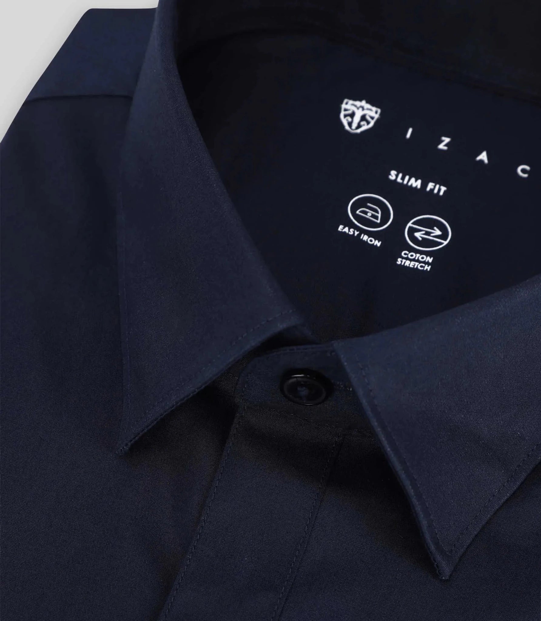 Chemise ville unie marine - IZAC