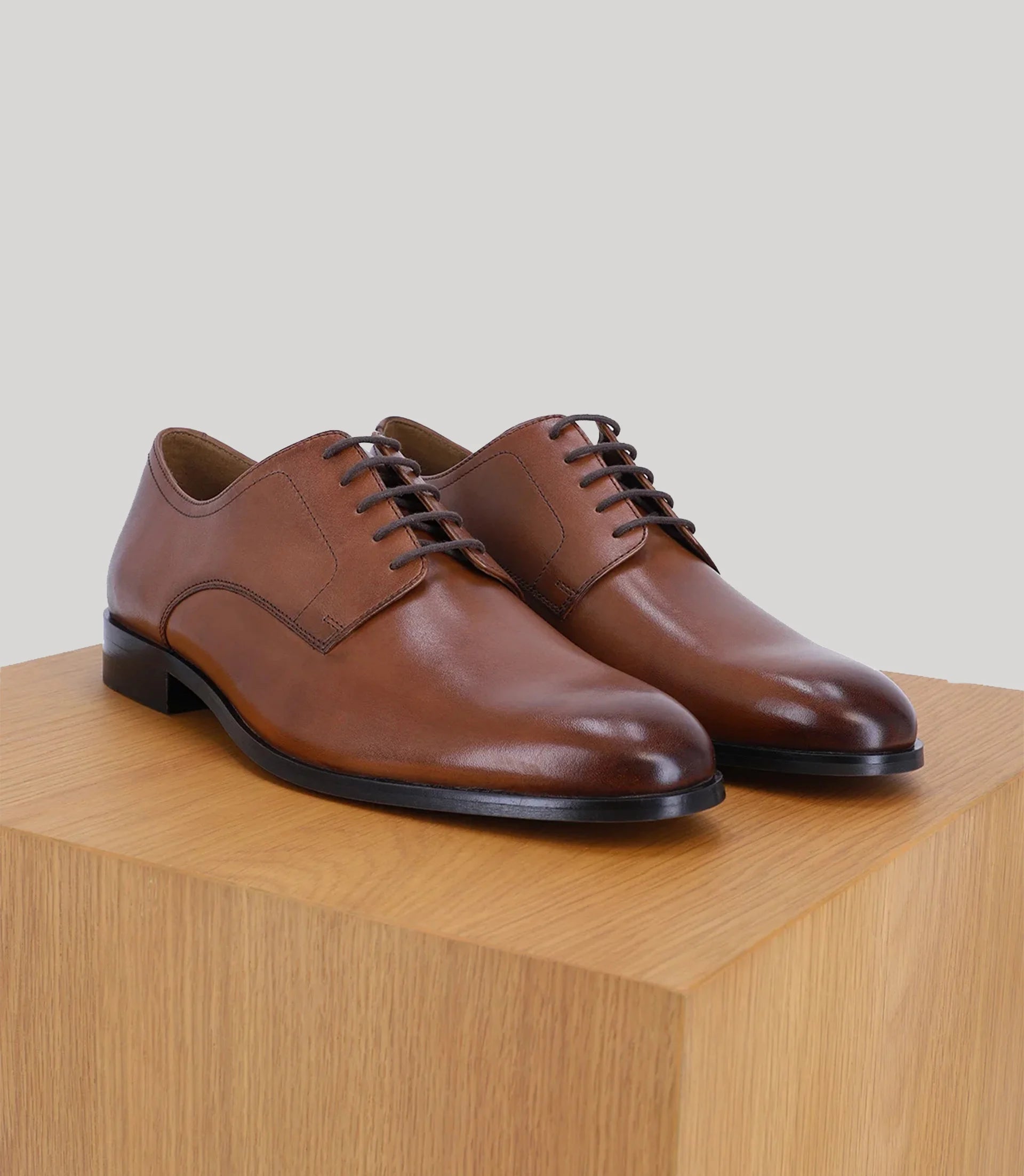 Derby en Cuir marron - IZAC