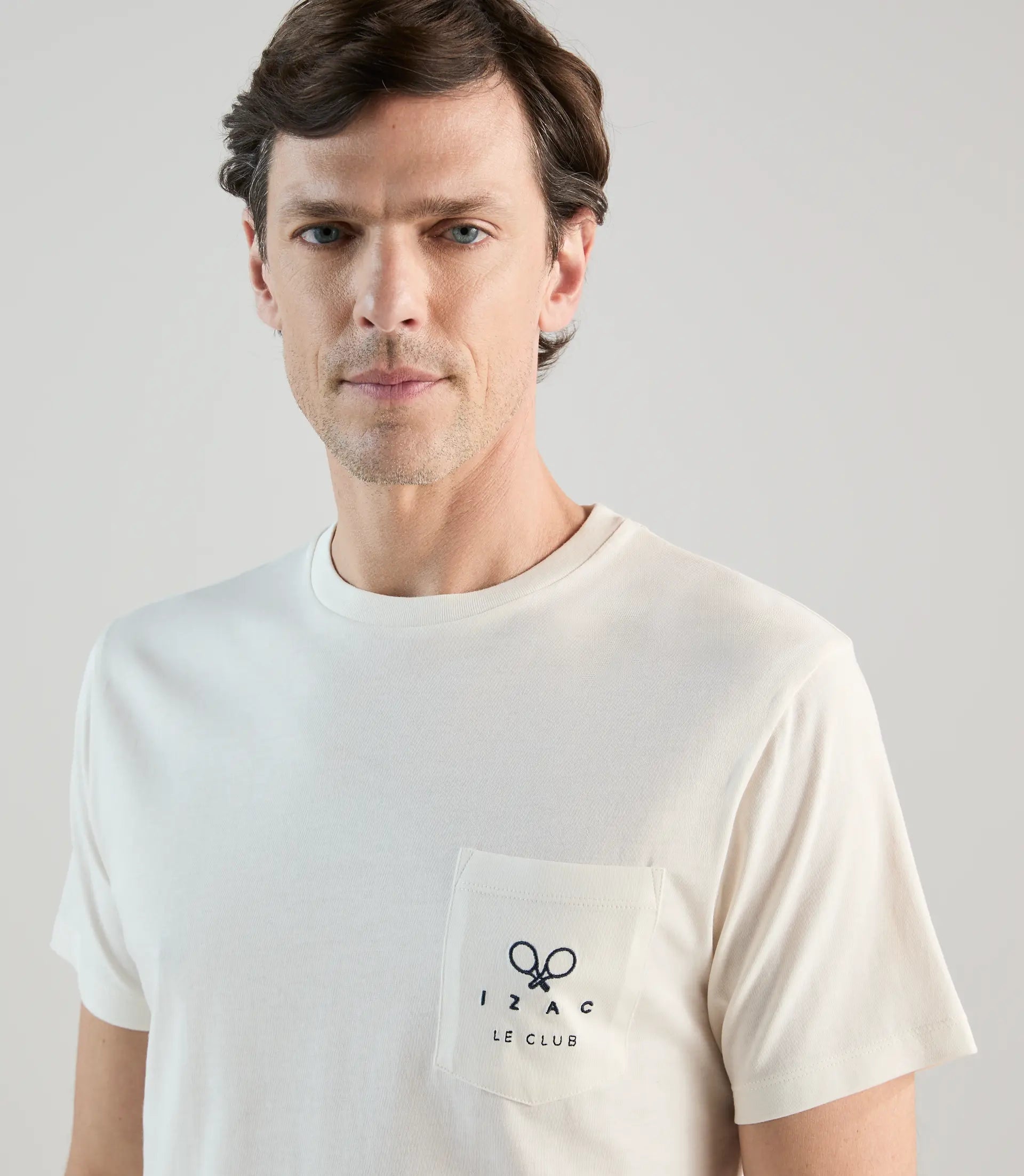T-shirt à manches courtes écru - IZAC