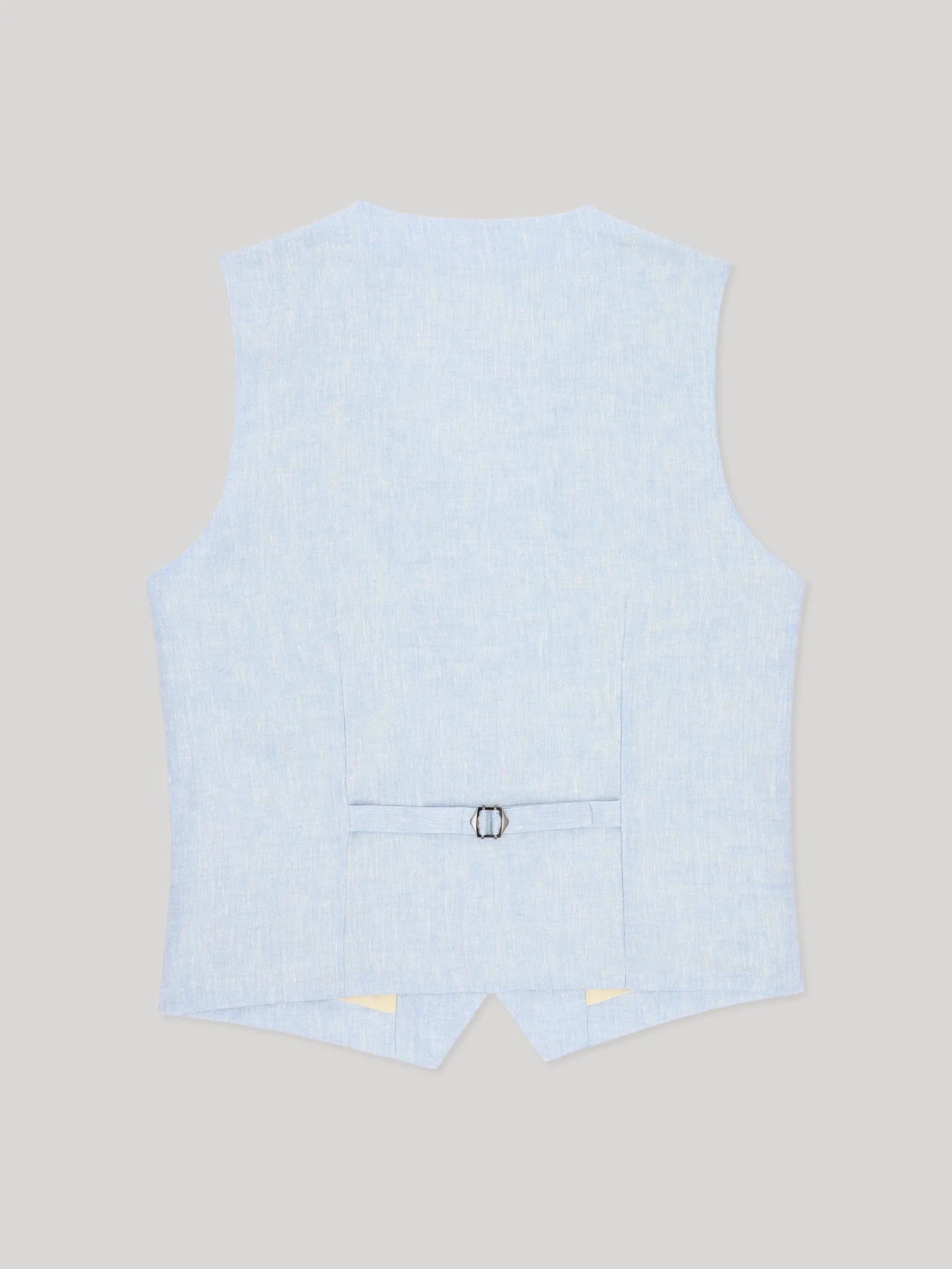 Gilet ville 100% lin bleu ciel - IZAC