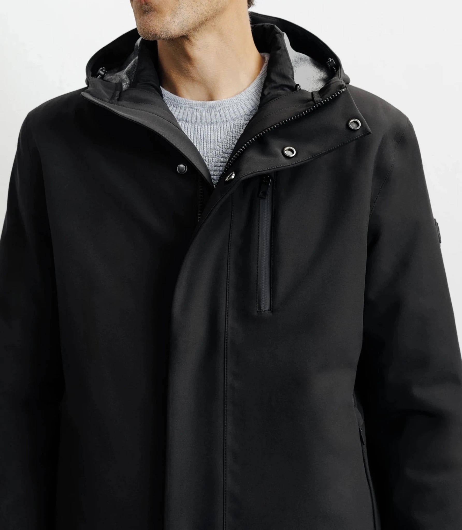 Parka courte 3 en 1 noire - IZAC