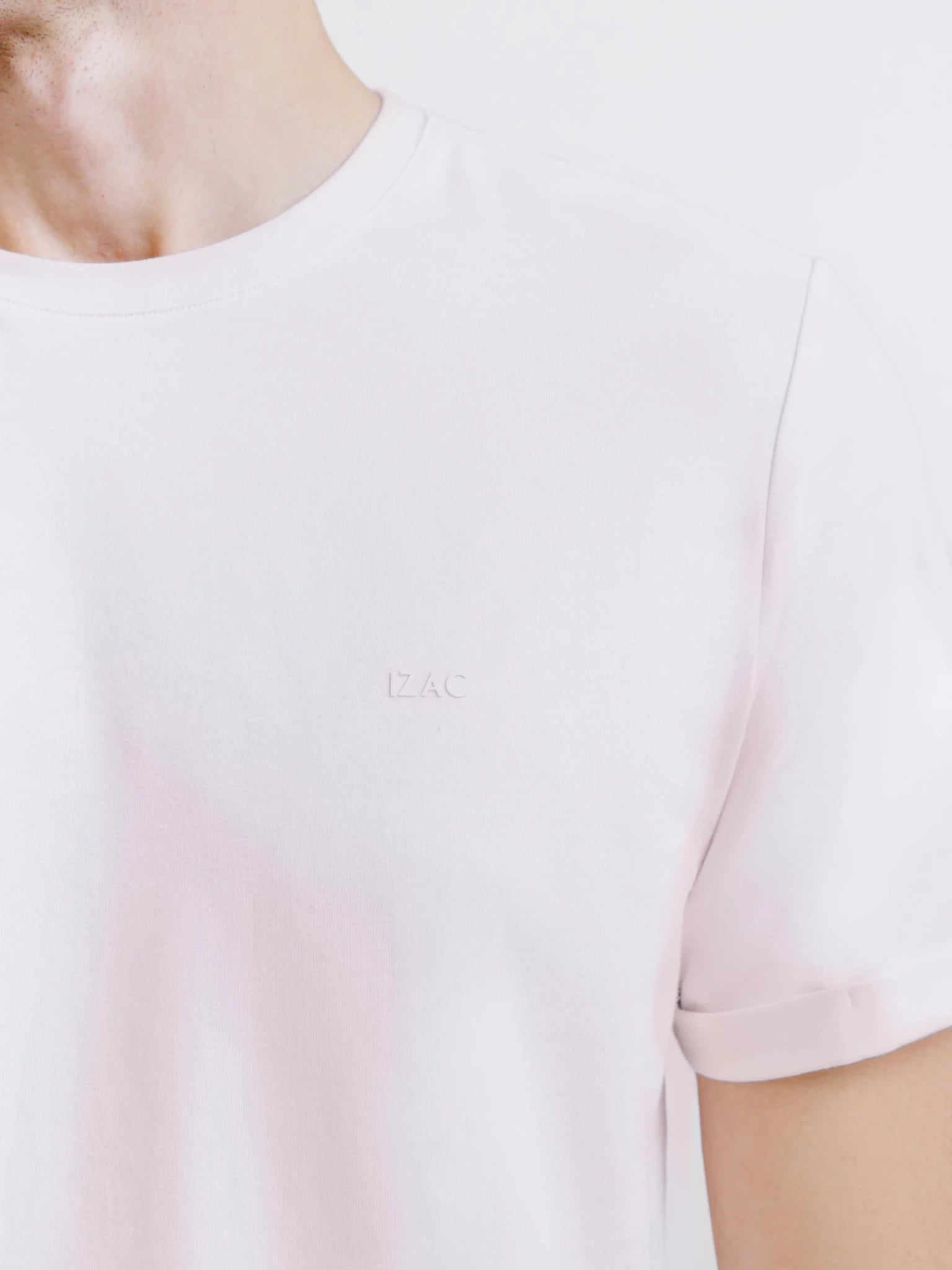 Light pink crew neck t-shirt