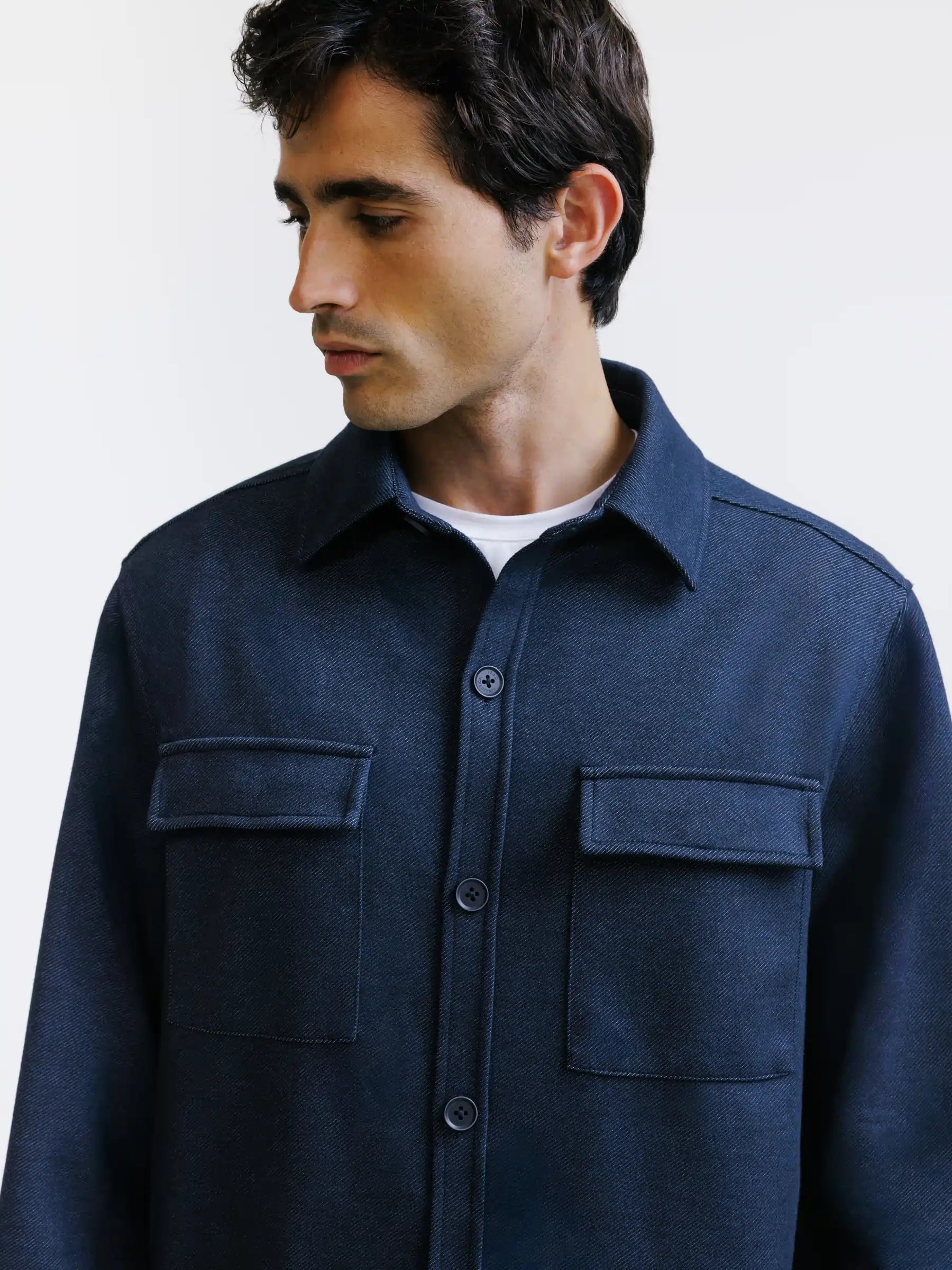 Surchemise casual marine
