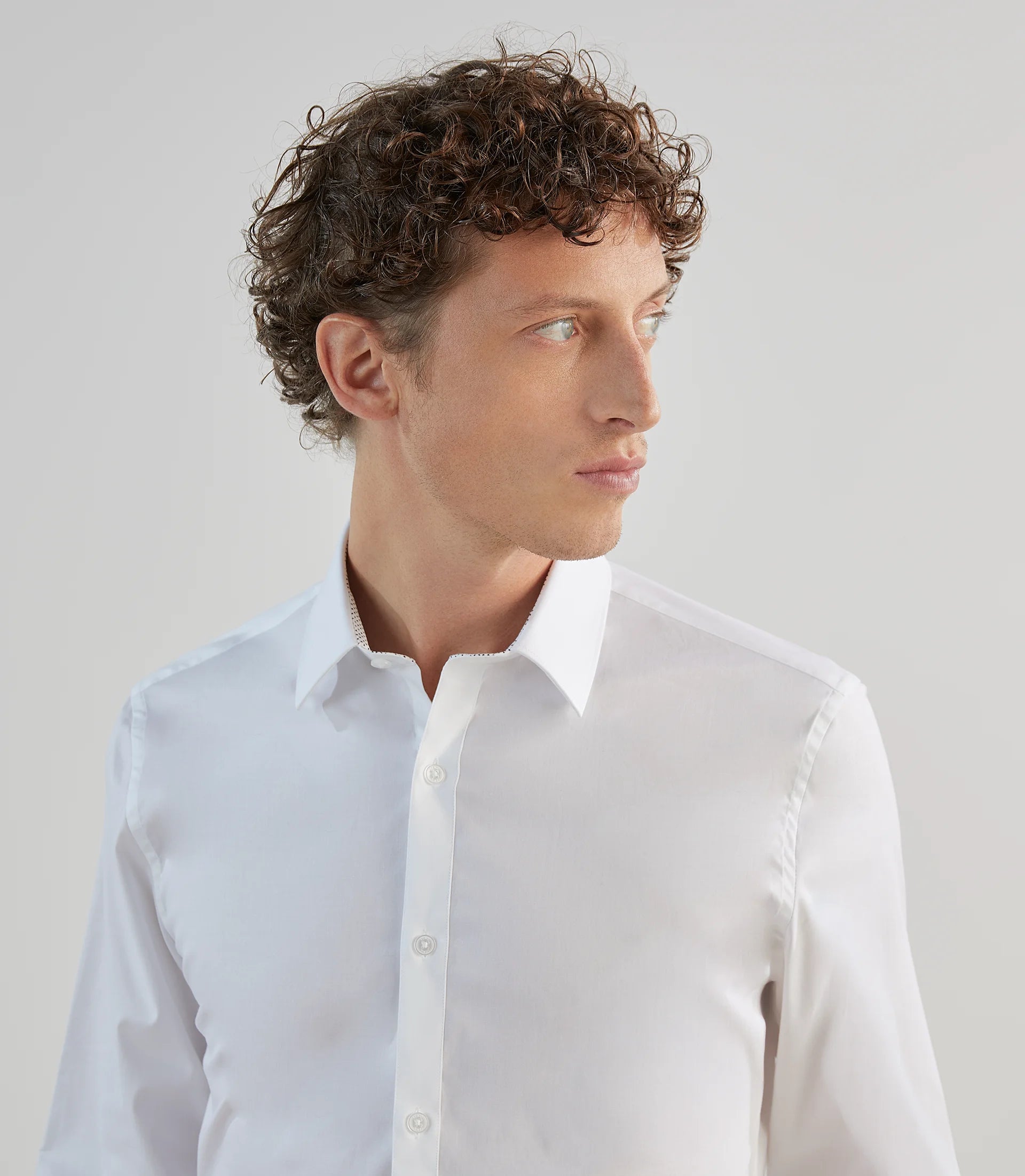 Chemise ville avec coudières blanche - IZAC