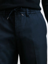 Pantalon ville en flanelle marine - IZAC