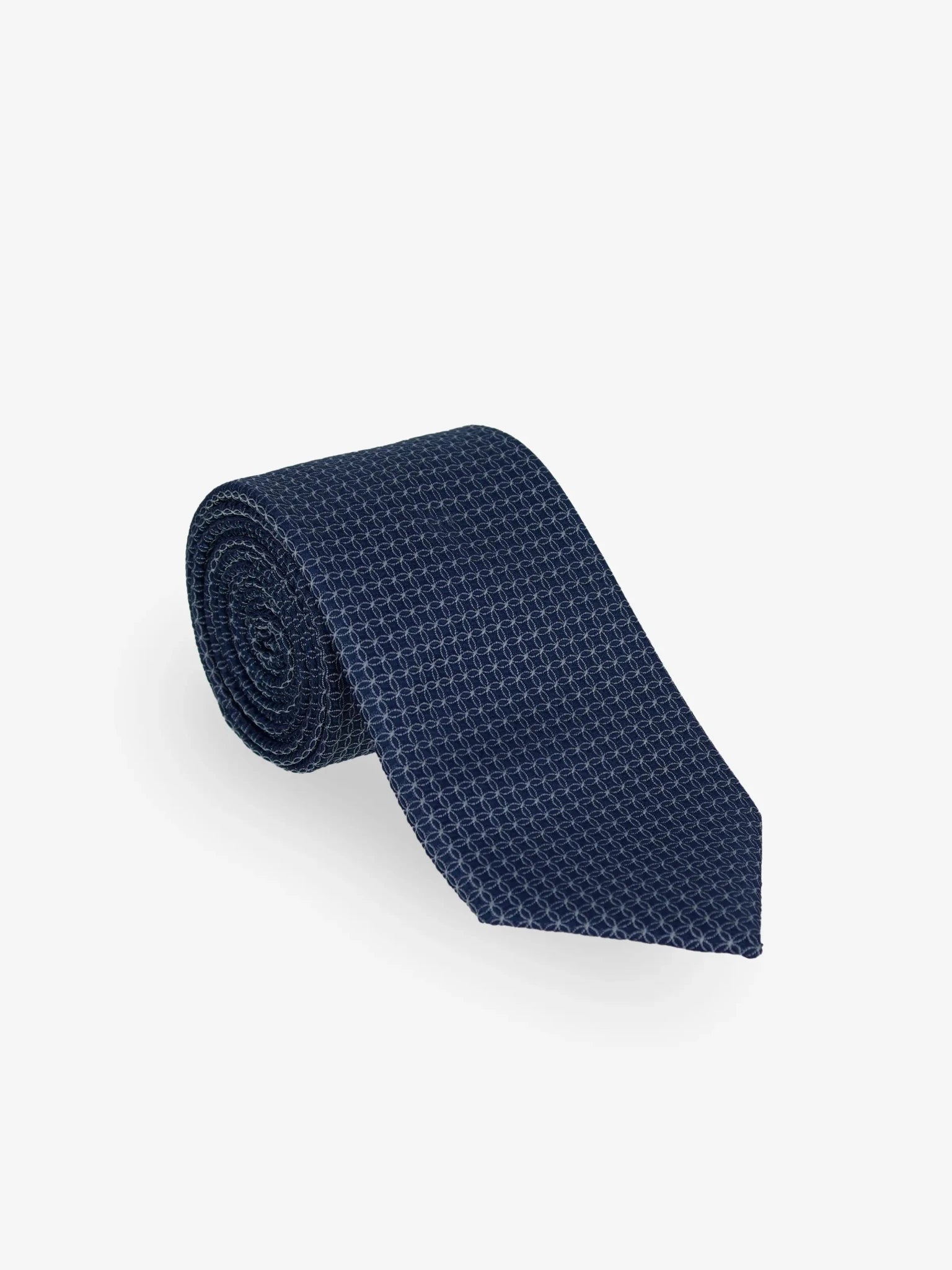 Navy blue fancy tie