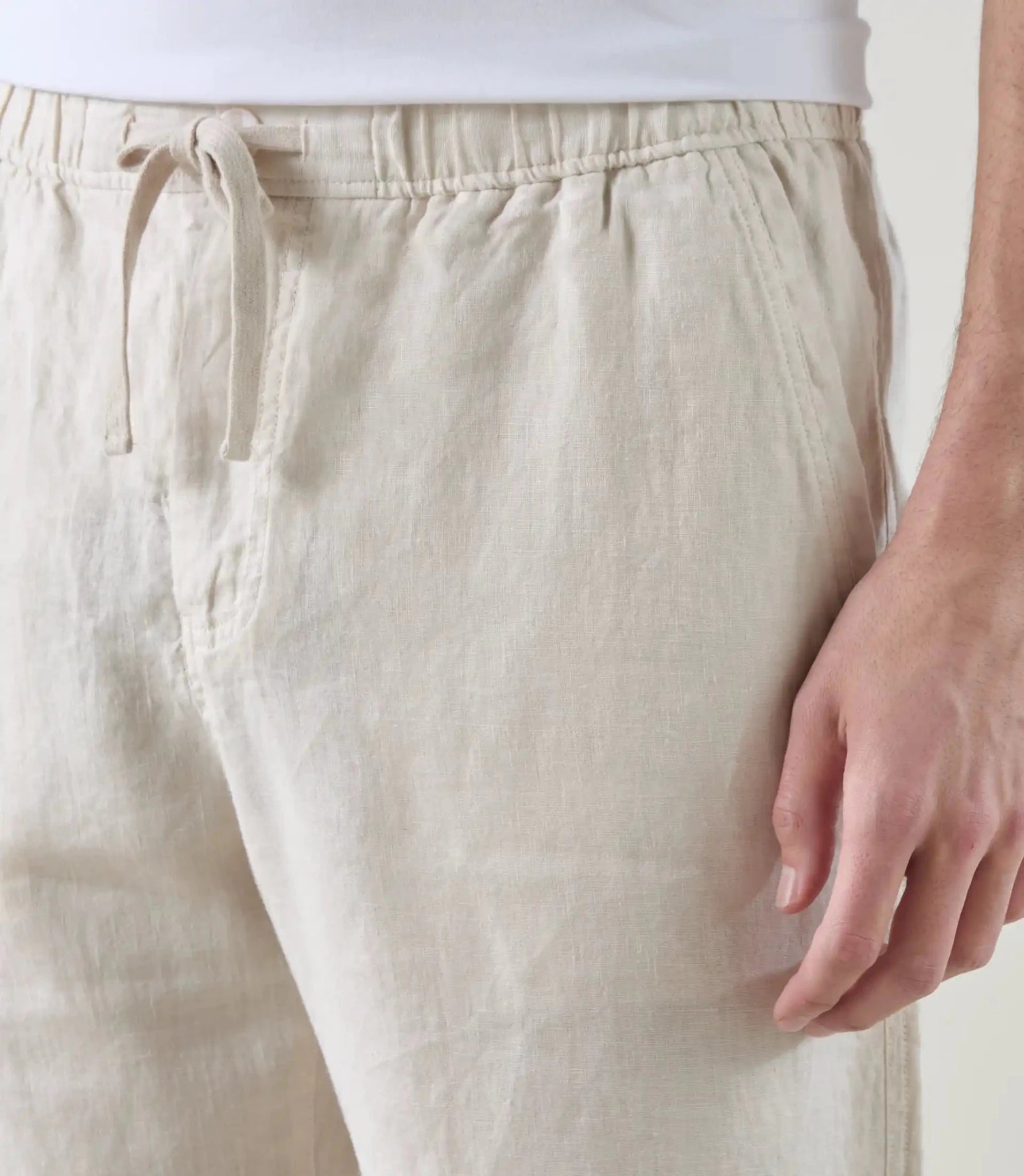 Pantalon casual 100% lin naturel - IZAC
