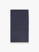 Navy patterned scarf