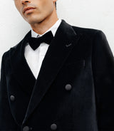 Black velvet city jacket