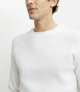 Round neck sweater ecru