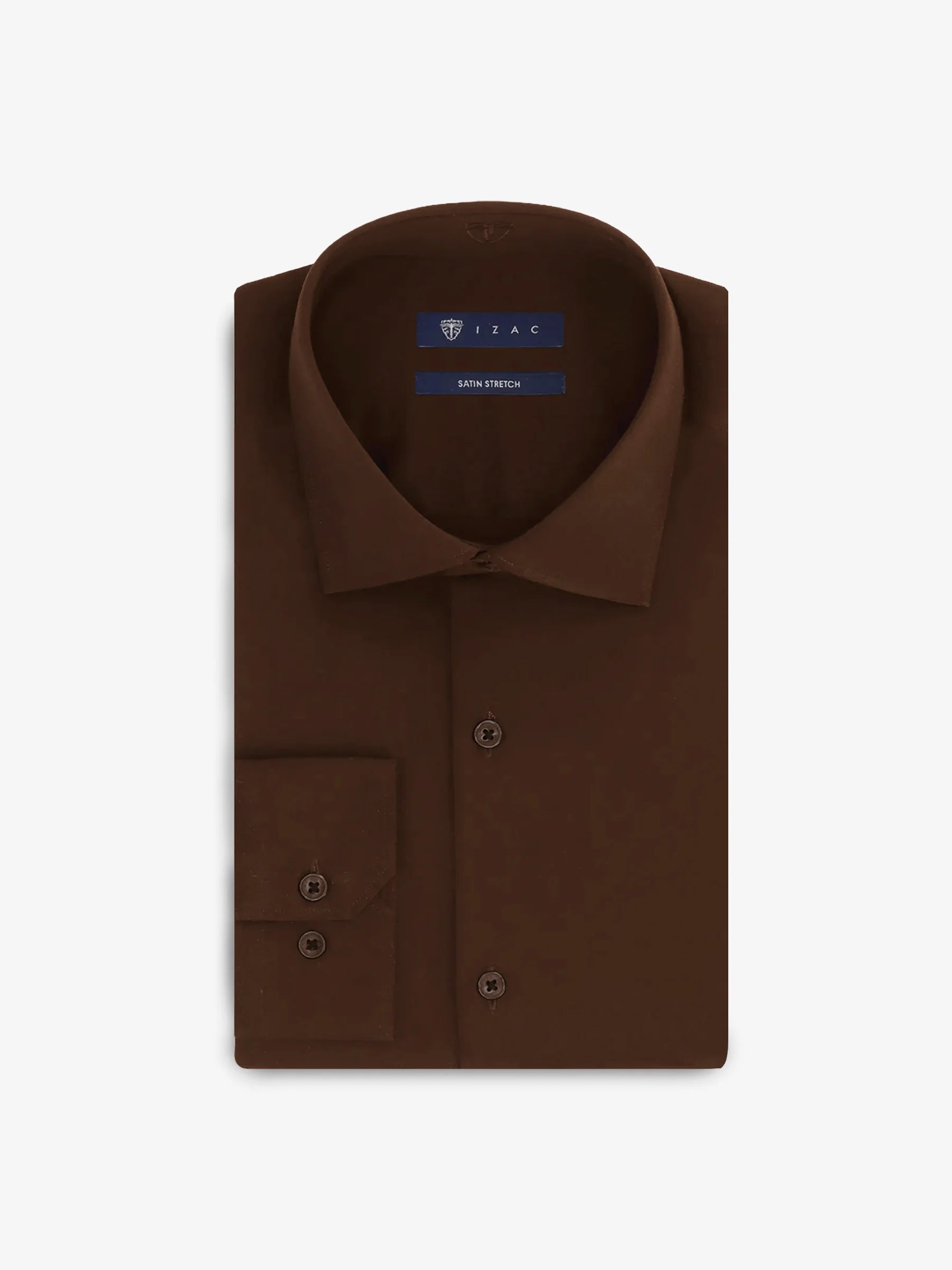 Brown cotton sateen shirt