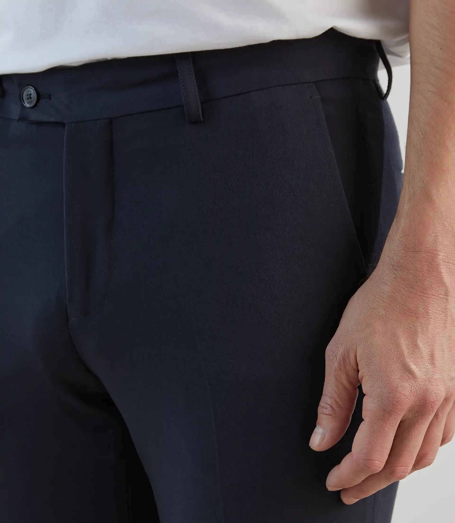 Pantalon ville lavable marine - IZAC