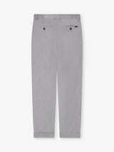 Elasticated waist denim trousers