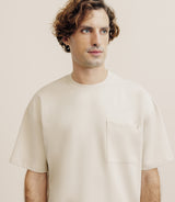 Unat Oversize T-shirt Beige round neck