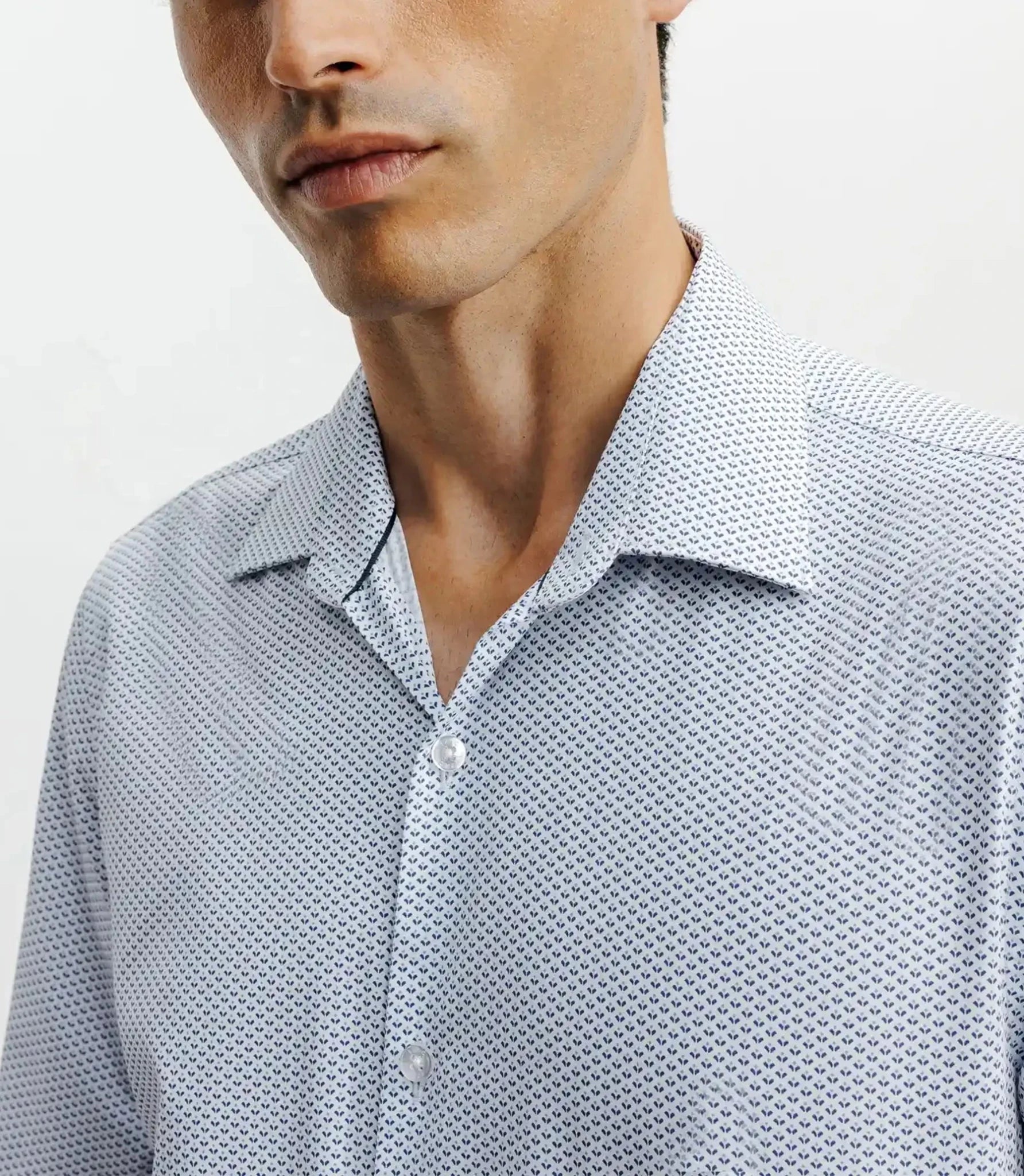 Blue printed city shirt