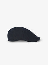 Gavroche plain faux solid navy fabric