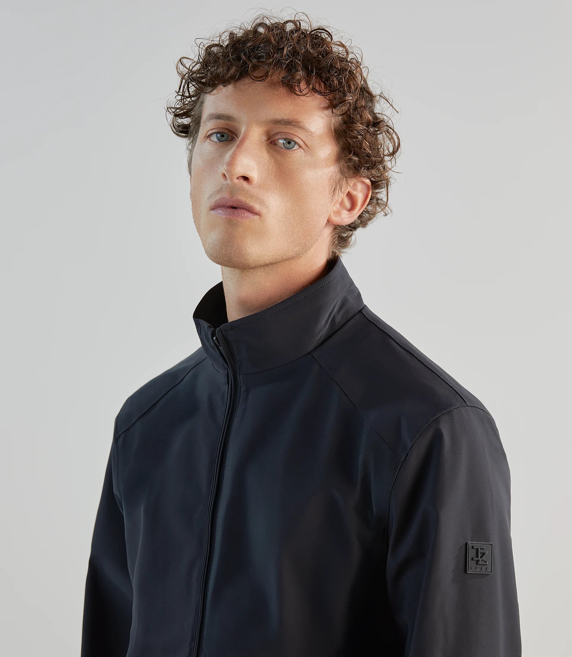 Blouson col montant marine - IZAC