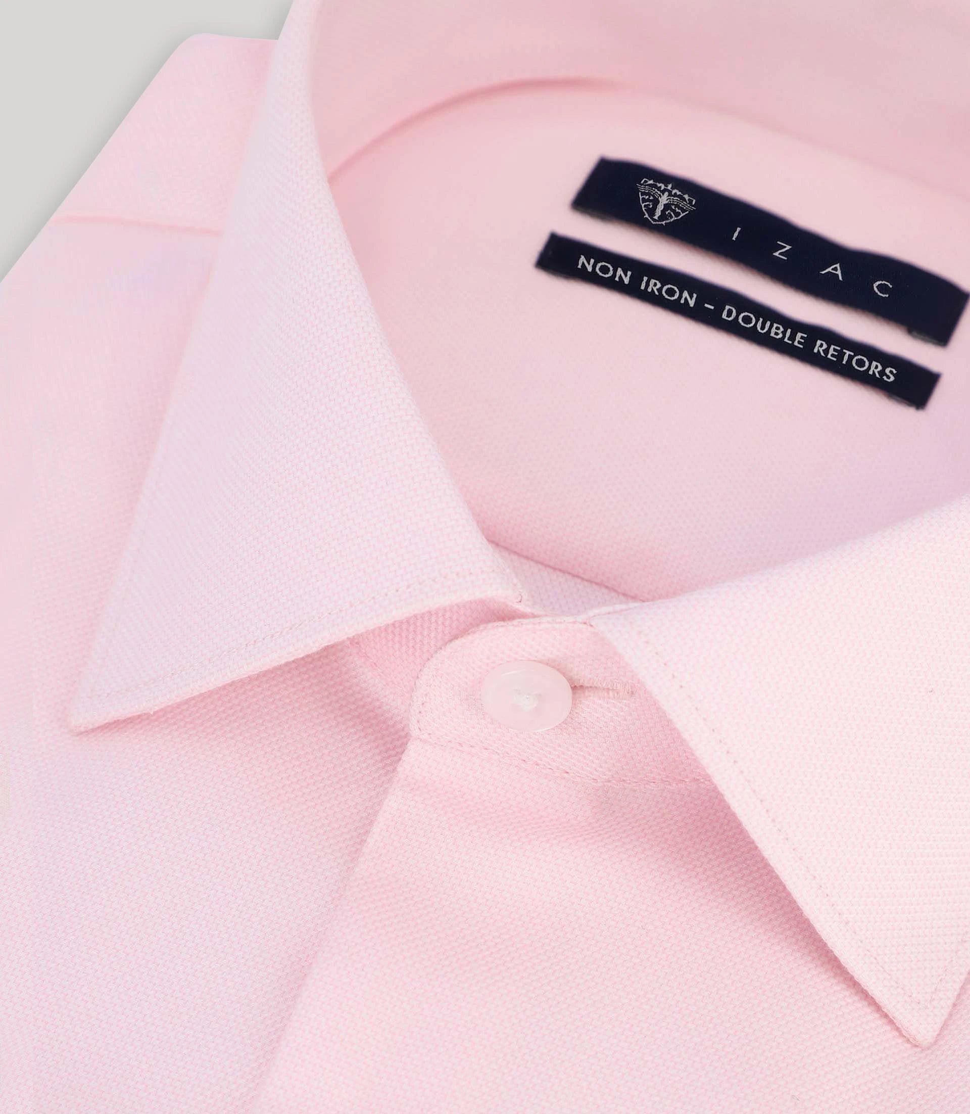 Chemise non iron rose - IZAC