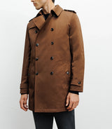 Trench croisé marron