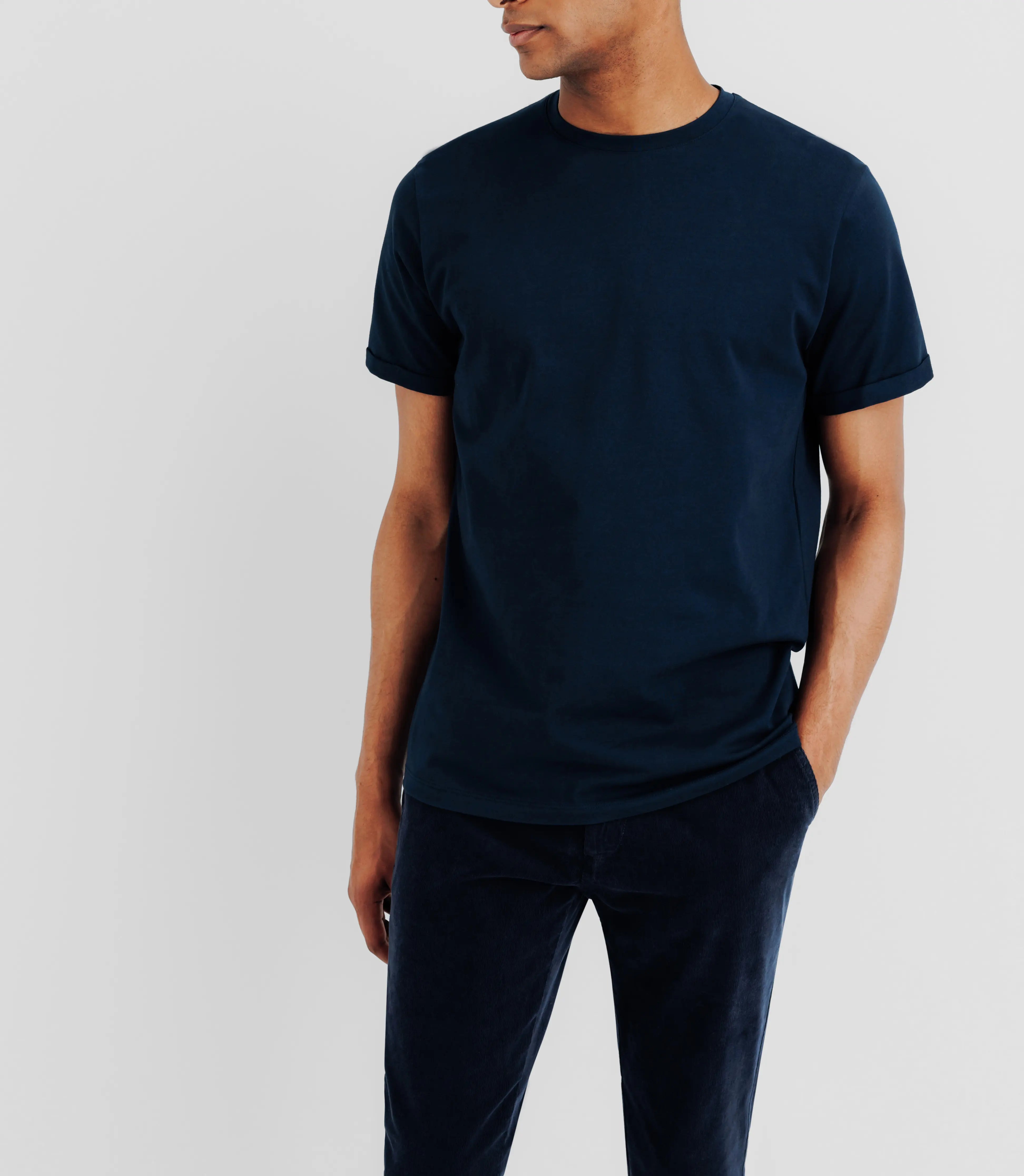 T-shirt en jersey marine - IZAC