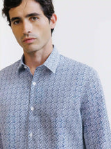 Navy blue fancy shirt