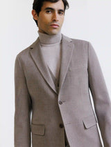 Beige two-button jacket